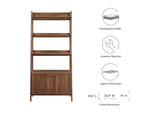 EEI-4656-WAL Bixby 33" Bookshelf By Modway