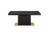 EEI-4660-BLK-GLD Vector Expandable Dining Table By Modway