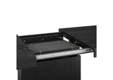 EEI-4660-BLK-GLD Vector Expandable Dining Table By Modway