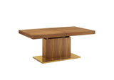 EEI-4660-WAL-GLD Vector Expandable Dining Table By Modway