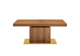 EEI-4660-WAL-GLD Vector Expandable Dining Table By Modway