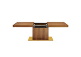 EEI-4660-WAL-GLD Vector Expandable Dining Table By Modway
