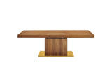 EEI-4660-WAL-GLD Vector Expandable Dining Table By Modway