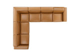 EEI-4715-TAN Restore 6-Piece Vegan Leather Sectional Sofa By Modway
