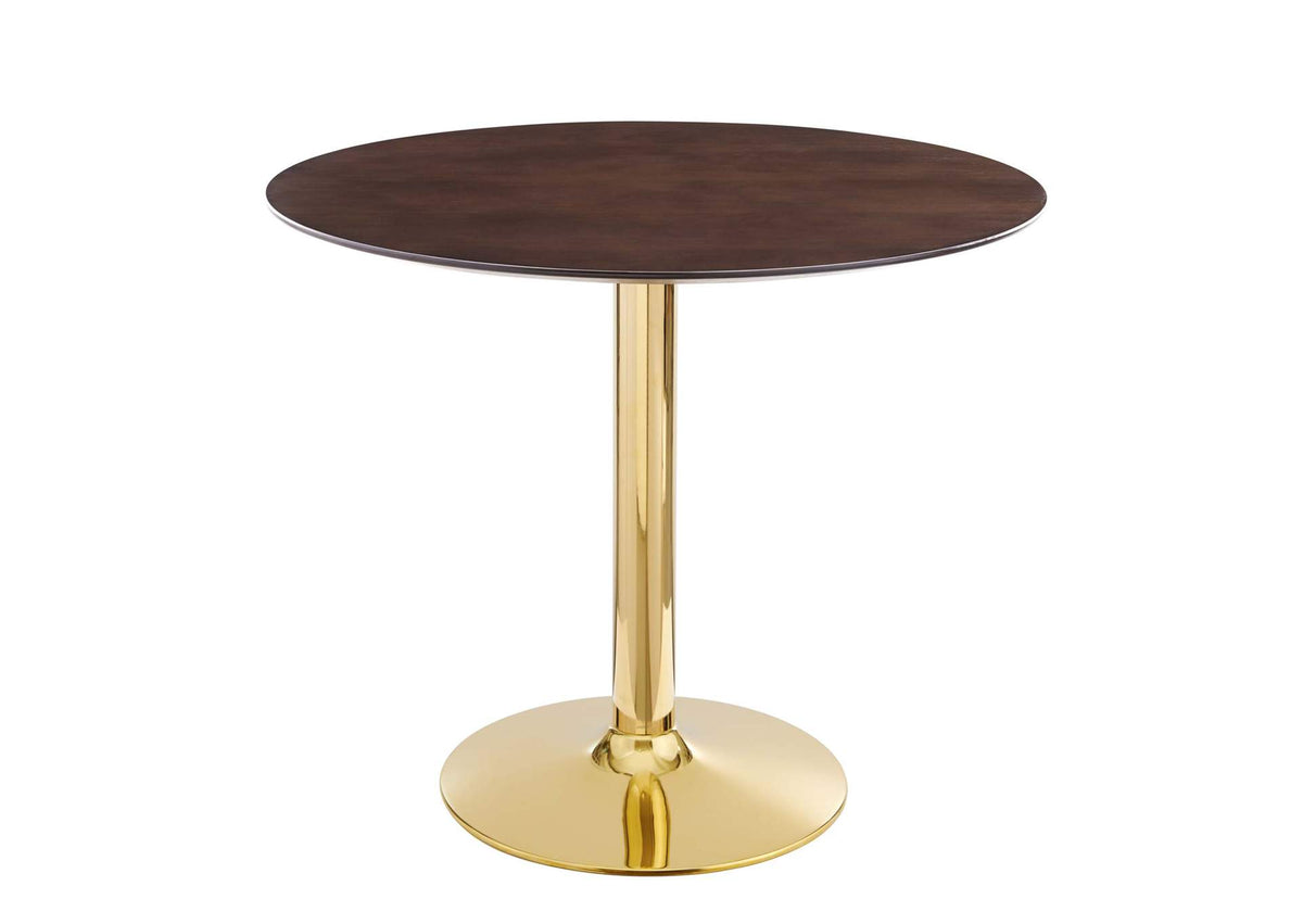 EEI-4738-GLD-CHE Verne 35" Dining Table By Modway