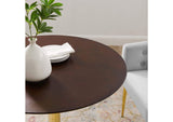 EEI-4738-GLD-CHE Verne 35" Dining Table By Modway