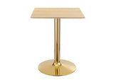 EEI-4741-GLD-NAT Verne 24" Square Dining Table By Modway