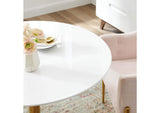EEI-4748-GLD-WHI Verne 40" Dining Table By Modway