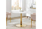 EEI-4748-GLD-WHI Verne 40" Dining Table By Modway