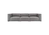 EEI-4789-GRY Mingle 3-Piece Vegan Leather Sectional Sofa By Modway