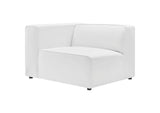 EEI-4789-WHI Mingle 3-Piece Vegan Leather Sectional Sofa By Modway
