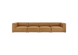 EEI-4793-TAN Mingle 4-Piece Vegan Leather Sectional Sofa By Modway
