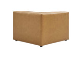 EEI-4797-TAN Mingle 7-Piece Vegan Leather Sectional Sofa By Modway