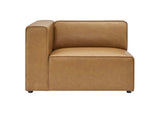 EEI-4798-TAN Mingle 7-Piece Vegan Leather Sectional Sofa By Modway