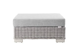 EEI-4839-LGR-GRY Conway Outdoor Patio Wicker Rattan Ottoman By Modway