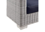 EEI-4840-LGR-NAV Conway Outdoor Patio Wicker Rattan Armchair By Modway