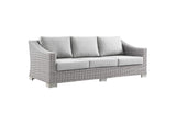 EEI-4842-LGR-GRY Conway Outdoor Patio Wicker Rattan Sofa By Modway