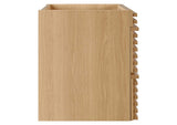 EEI-4850-OAK Render 30" Wall-Mount Bathroom Vanity Cabinet - Sink Basin Not Included - By Modway