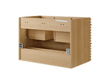 EEI-4850-OAK Render 30" Wall-Mount Bathroom Vanity Cabinet - Sink Basin Not Included - By Modway