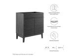 EEI-4851-CHA Render 30" Bathroom Vanity Cabinet - Sink Basin Not Included - By Modway
