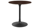 EEI-4861-BLK-CHE Lippa 28" Round Wood Dining Table By Modway