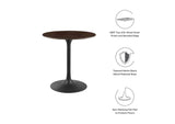 EEI-4861-BLK-CHE Lippa 28" Round Wood Dining Table By Modway