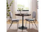 EEI-4862-BLK-CHE Lippa 36" Round Wood Dining Table By Modway