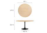 EEI-4873-BLK-NAT Lippa 60" Round Wood Dining Table By Modway