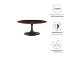 EEI-4882-BLK-CHE Lippa 36" Round Wood Coffee Table By Modway