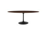 EEI-4888-BLK-CHE Lippa 78" Oval Wood Dining Table By Modway
