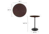 EEI-4890-BLK-CHE Lippa 28" Round Wood Bar Table By Modway