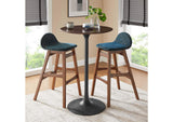 EEI-4890-BLK-CHE Lippa 28" Round Wood Bar Table By Modway
