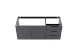EEI-4895-GRY Vitality 48" Double Or Single Sink Compatible - Not Included - Bathroom Vanity Cabinet By Modway