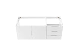 EEI-4895-WHI Vitality 48" Double Or Single Sink Compatible - Not Included - Bathroom Vanity Cabinet By Modway