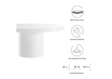 EEI-4910-WHI Gratify 60" Round Dining Table By Modway