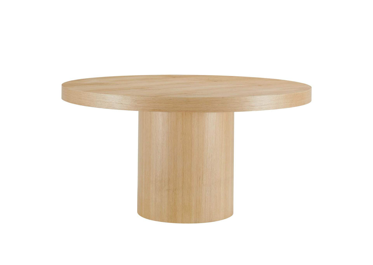 EEI-4911-OAK Gratify 60" Round Dining Table By Modway