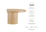 EEI-4911-OAK Gratify 60" Round Dining Table By Modway