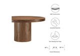 EEI-4911-WAL Gratify 60" Round Dining Table By Modway