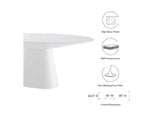 EEI-4912-WHI Provision 75" Oval Dining Table By Modway