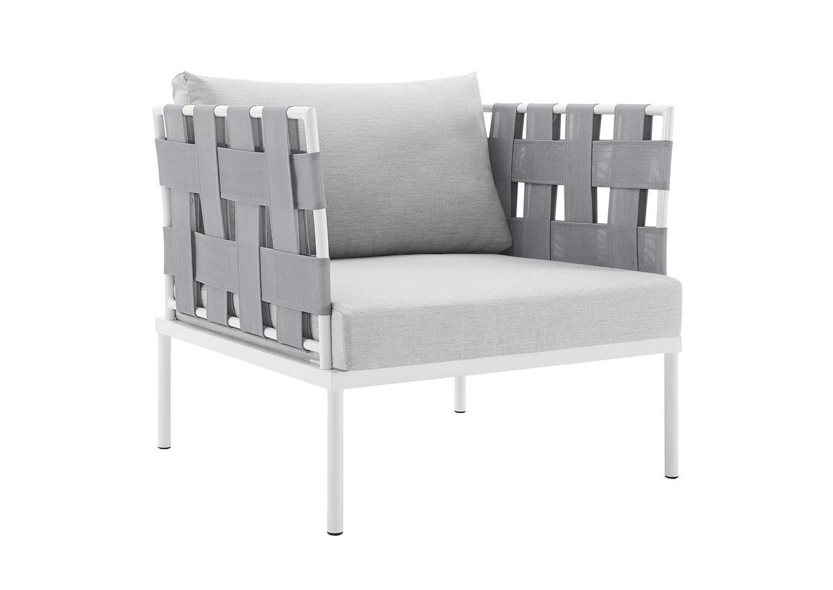 EEI-4956-GRY-GRY Harmony Sunbrella® Outdoor Patio Aluminum Armchair By Modway
