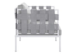 EEI-4956-GRY-GRY Harmony Sunbrella® Outdoor Patio Aluminum Armchair By Modway