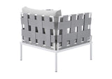 EEI-4956-GRY-GRY Harmony Sunbrella® Outdoor Patio Aluminum Armchair By Modway