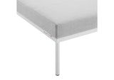 EEI-4969-GRY Harmony Sunbrella® Outdoor Patio Aluminum Ottoman By Modway