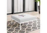 EEI-4969-GRY Harmony Sunbrella® Outdoor Patio Aluminum Ottoman By Modway