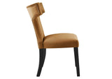 EEI-5008-COG Curve Performance Velvet Dining Chairs Set Of 2 By Modway