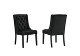 EEI-5013-BLK Baronet Performance Velvet Dining Chairs Set Of 2 By Modway