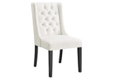 EEI-5013-WHI Baronet Performance Velvet Dining Chairs Set Of 2 By Modway