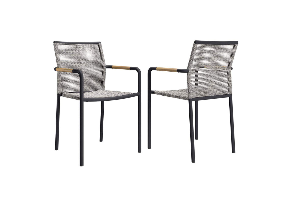 EEI-5036-LGR Serenity Outdoor Patio Armchairs Set Of 2 By Modway
