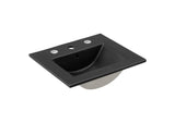 EEI-6412-BLK-BLK Steamforge 18" Bathroom Vanity By Modway