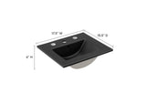 EEI-5068-BLK Cayman 18" Bathroom Sink By Modway